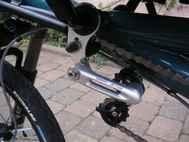 Alfine Kettenspanner an Original-Halterung montiert (&amp;quot;Pat-pend.&amp;quot; FF :D)