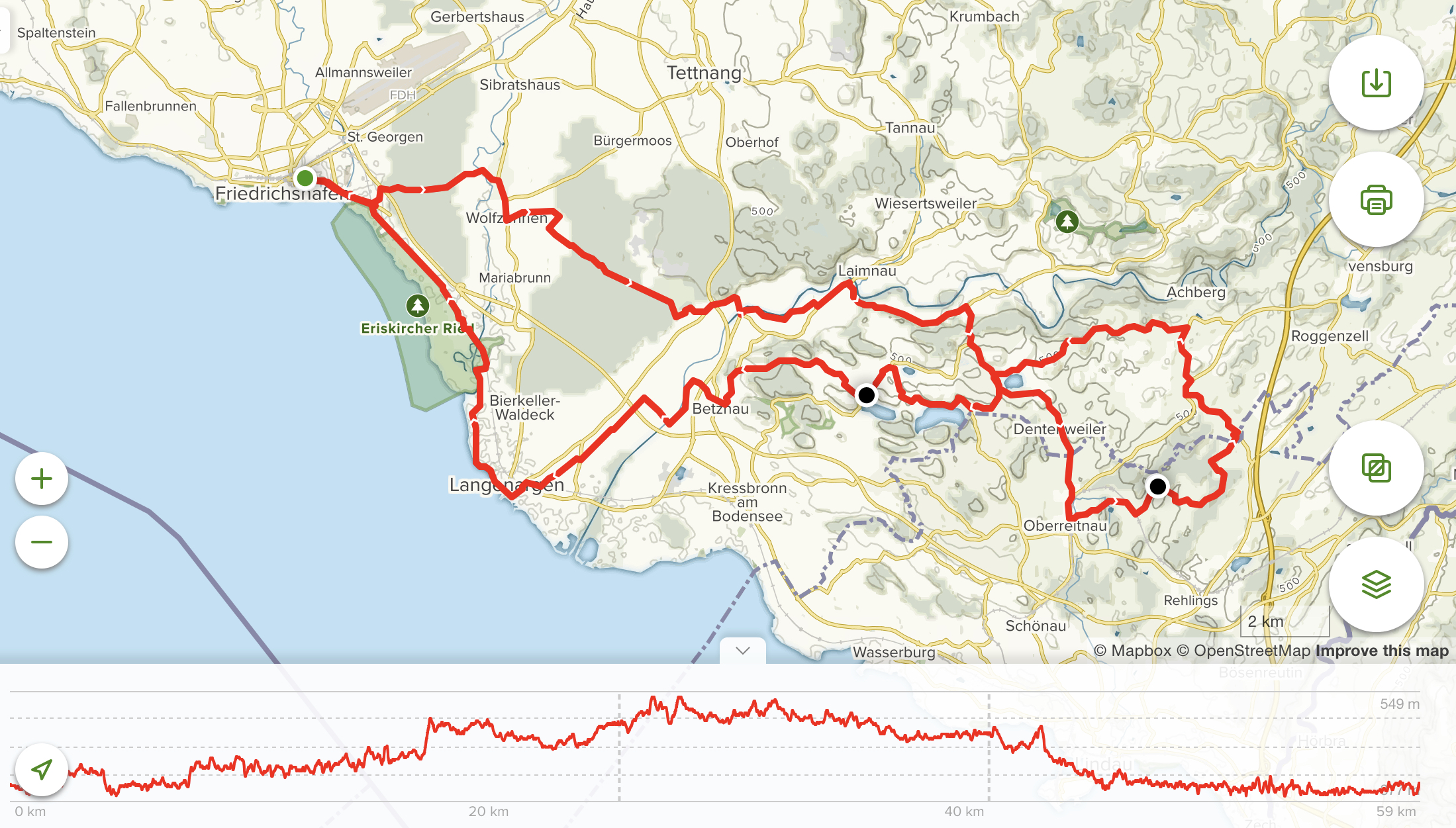 Kleine Acht um den Degersee