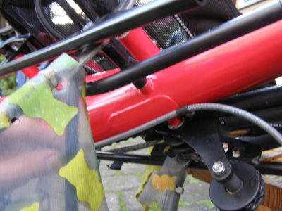 Hier ist die Verstärkung am neu aufgebauten Pino zu sehen.