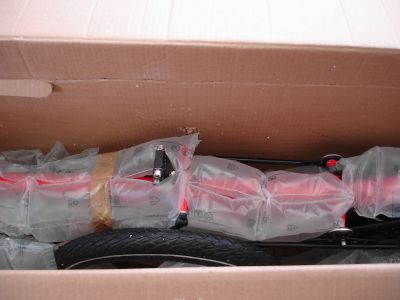 die Sicht über der Federgabel