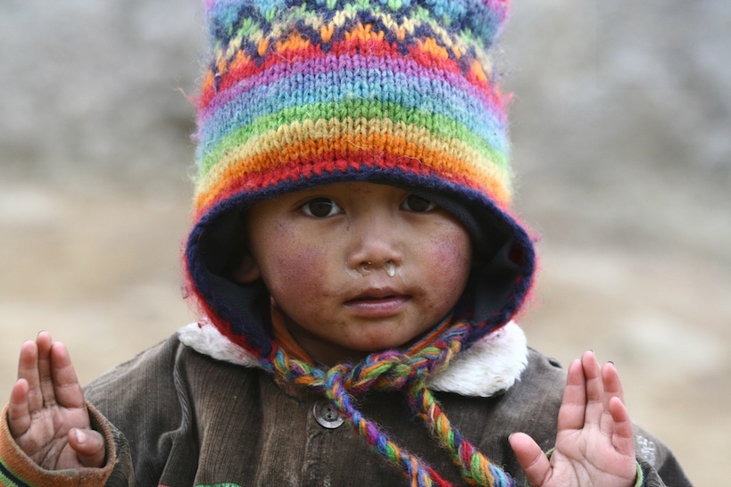 Junge in der Everest Region Nepal