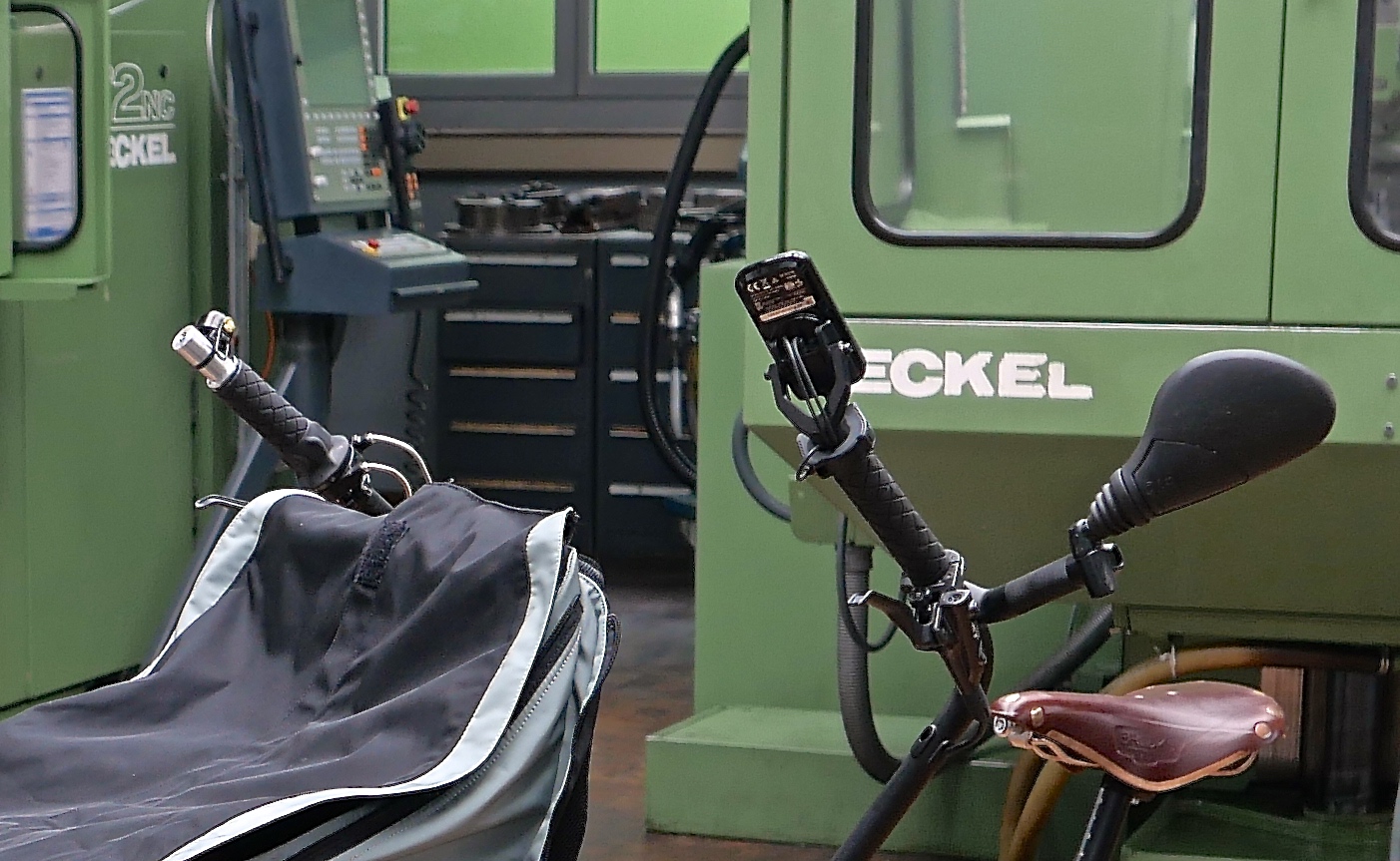 Beide Lenkerenden, noch in der Werkstatt