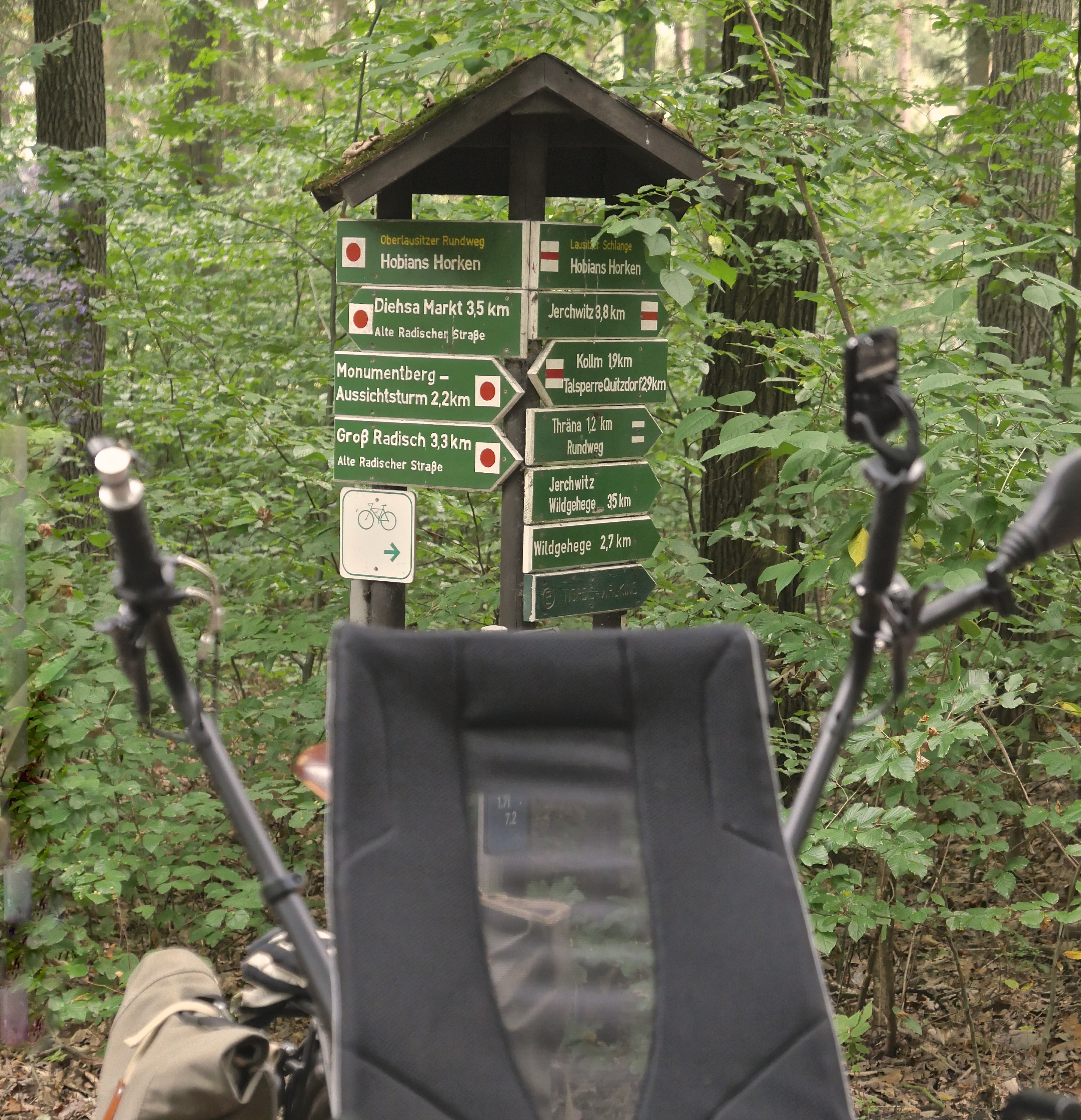 überwiegend gute Orientierung für Radfahrende und Wanderer