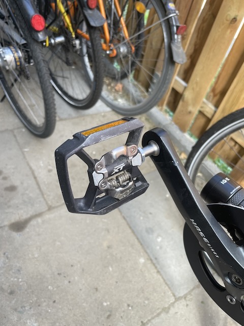 SPD, hier: XT-Pedale, erleichtern das Pedalieren sehr.