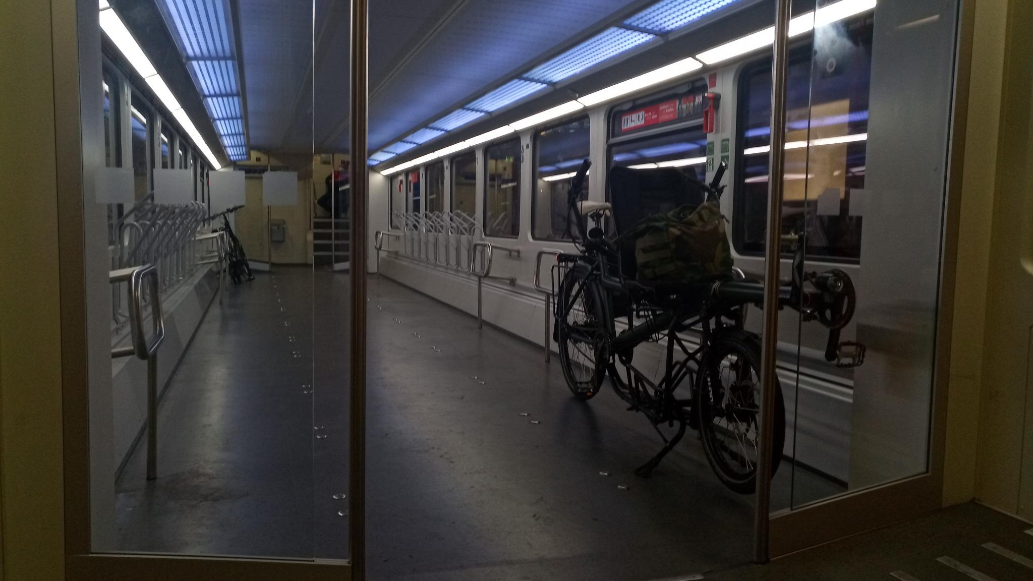 Pina (fast) alleine im Zug