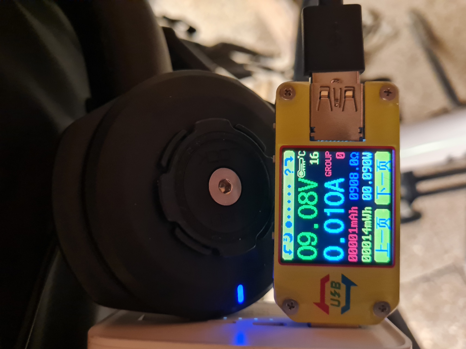 Quadlock leerlaufstrom eingeschaltet, ohne Handy