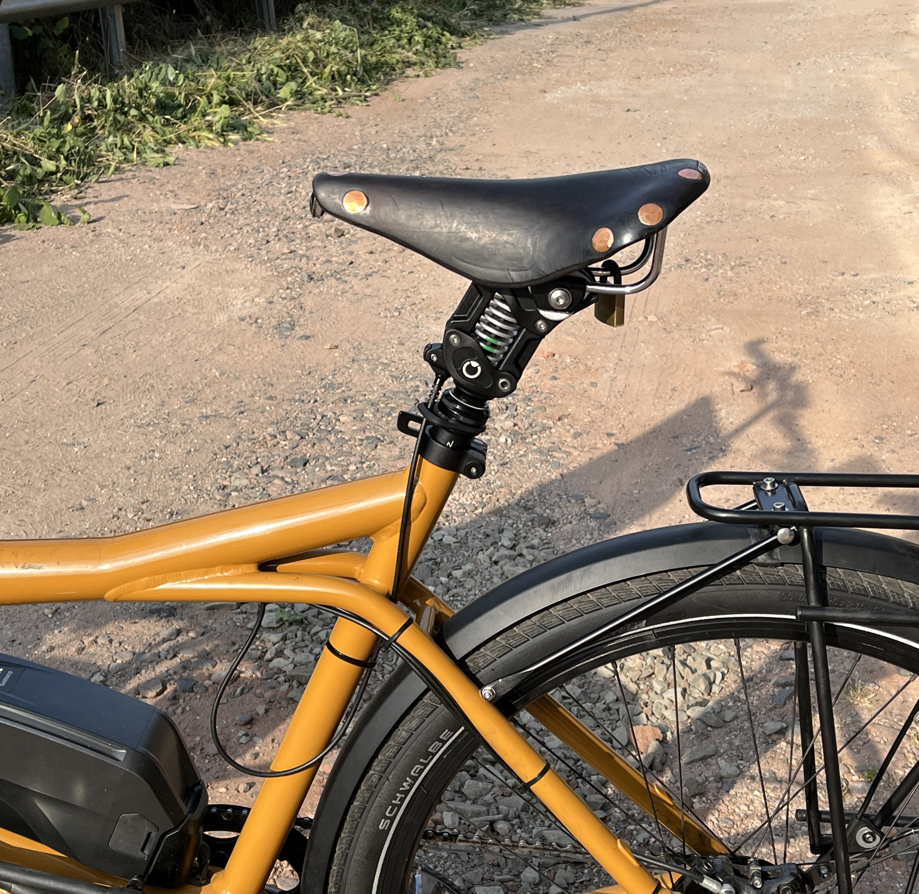 Sattelstütze abgesenkt