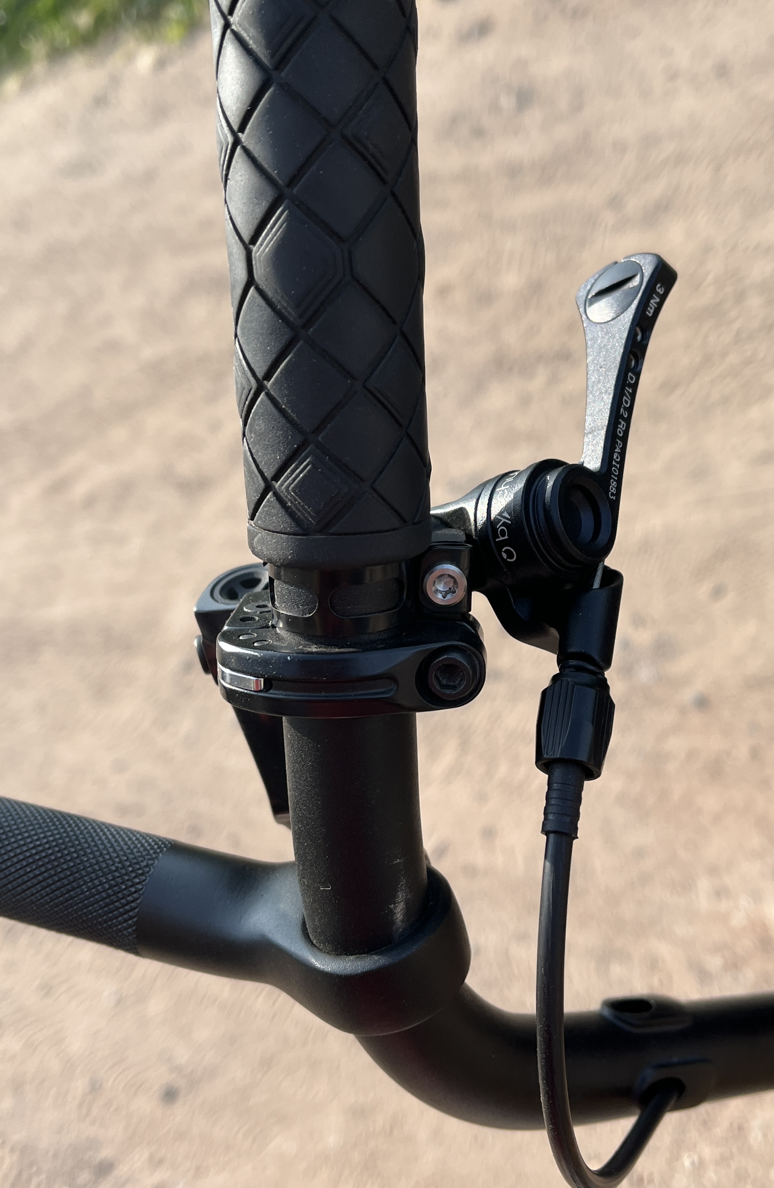 Auslösehebel (von oben betrachtet