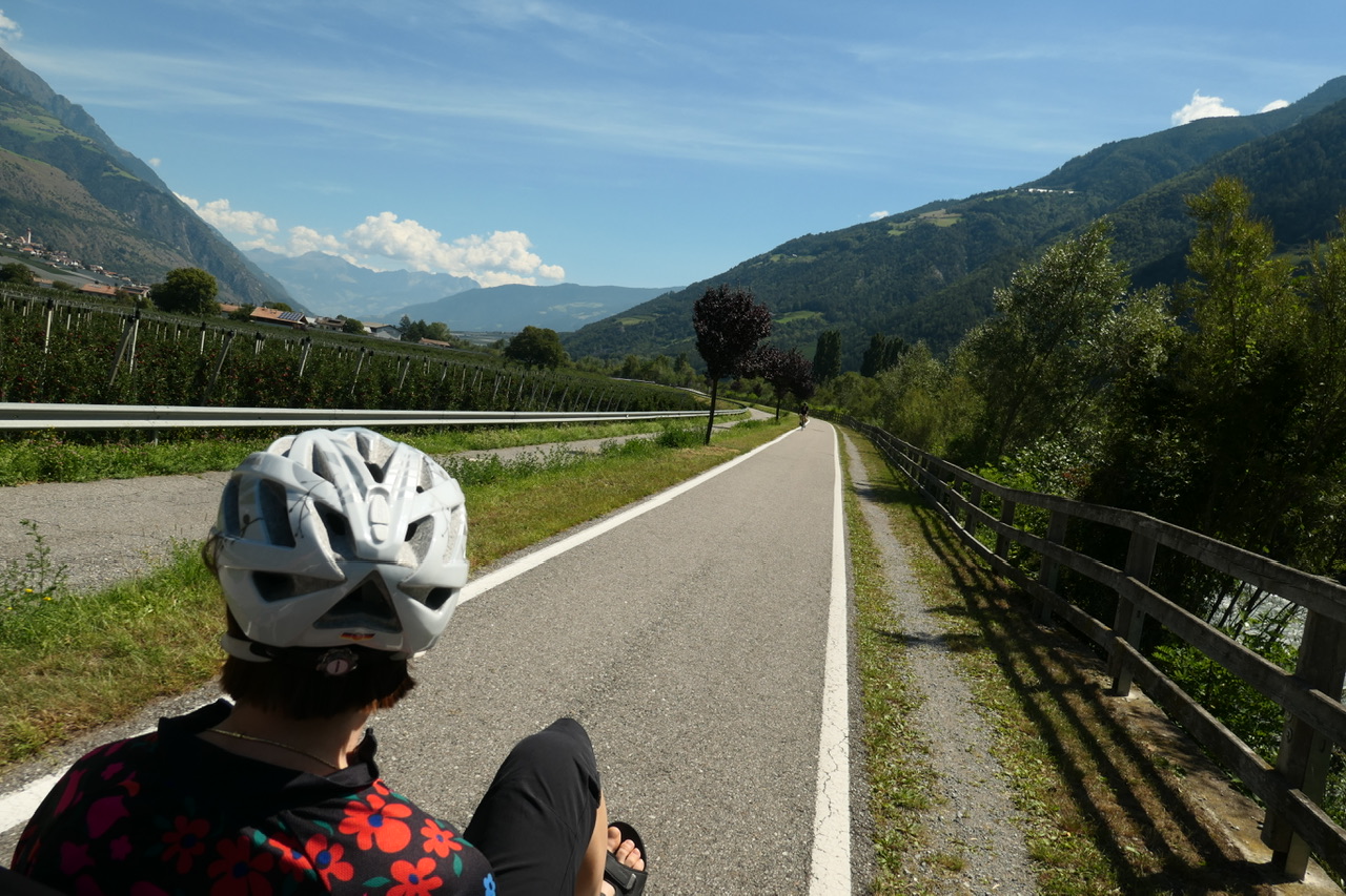 Herrliche Radwege im Vinschgau