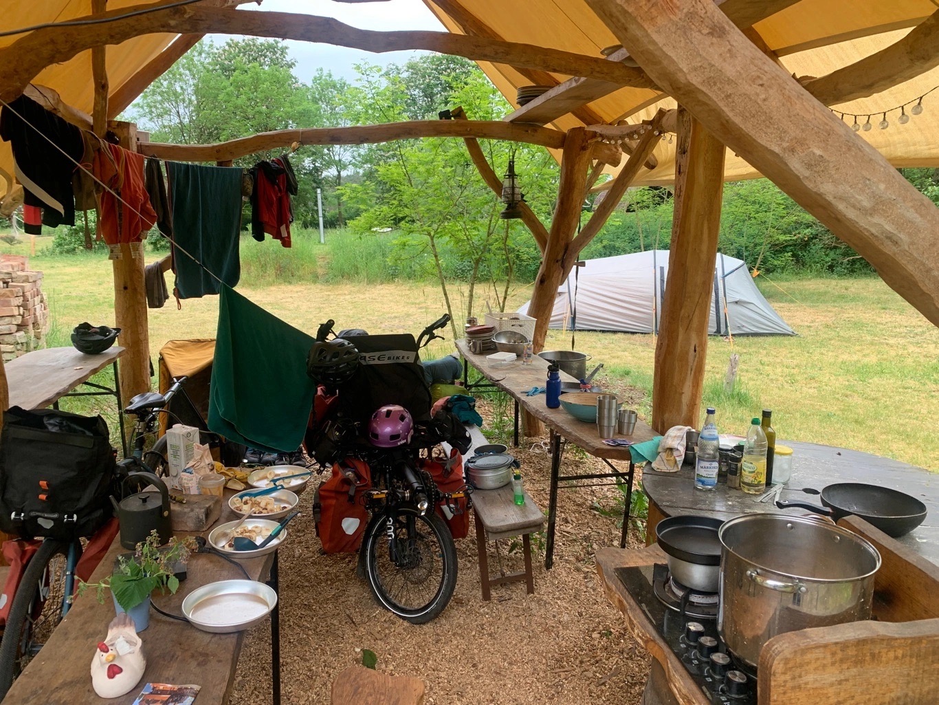 Mondscheinhof  in der Nähe der polnischen Grenze zwischen Oder und Oderhaff