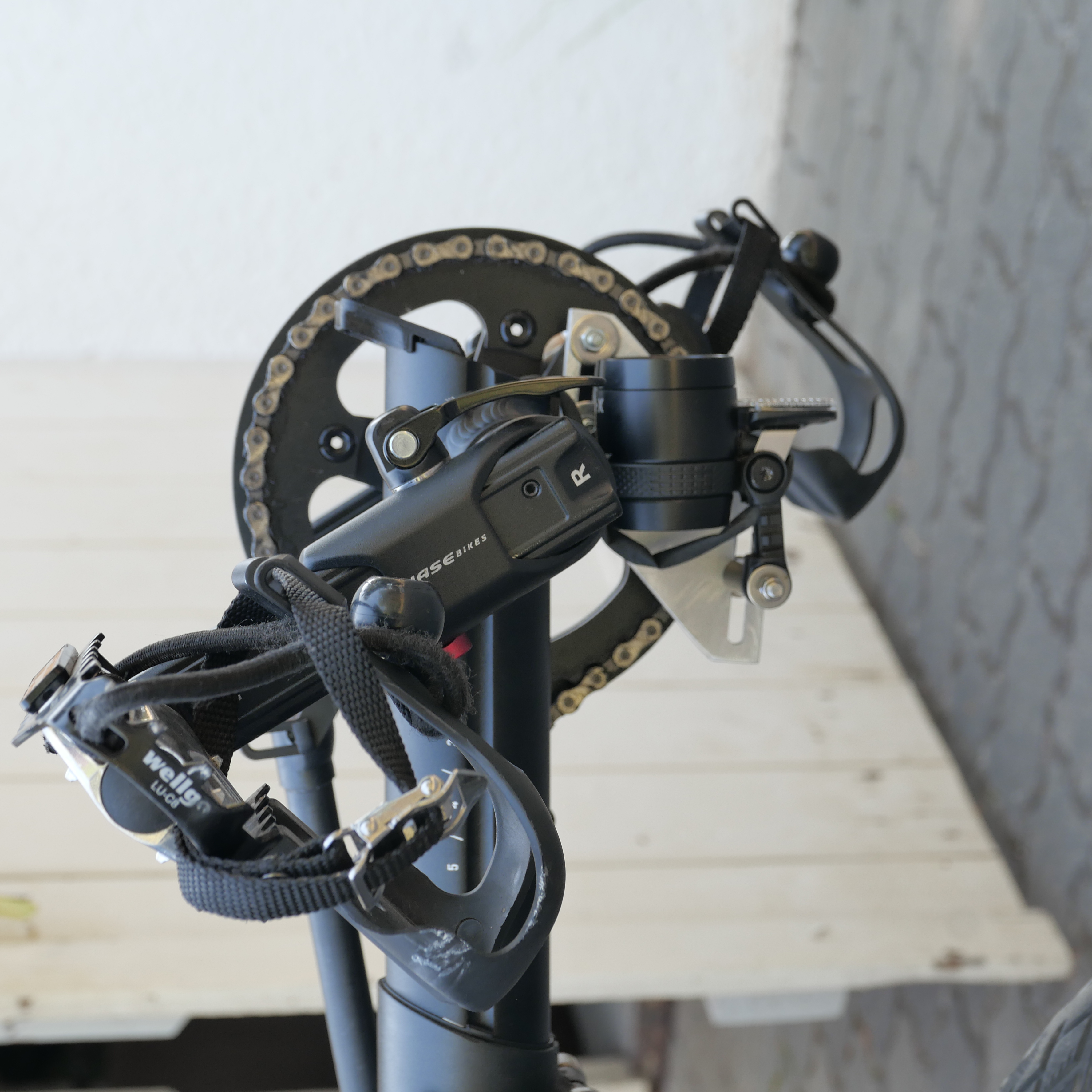 zurückgesetzt: variable Schiene für Vorderlampe