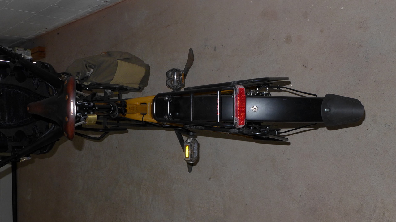 Blick auf das breitere Schutzblech