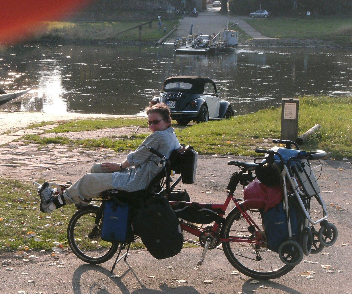 Rollatortransport auf Pino bei Gepäcktransport