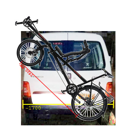 was mich dabei stört ist der Konflikt Schaltwerk -Stoßstange; da muß ein Abstandhalter her und die Kette sollte vorm Verladen auf das große Blatt gelegt werden