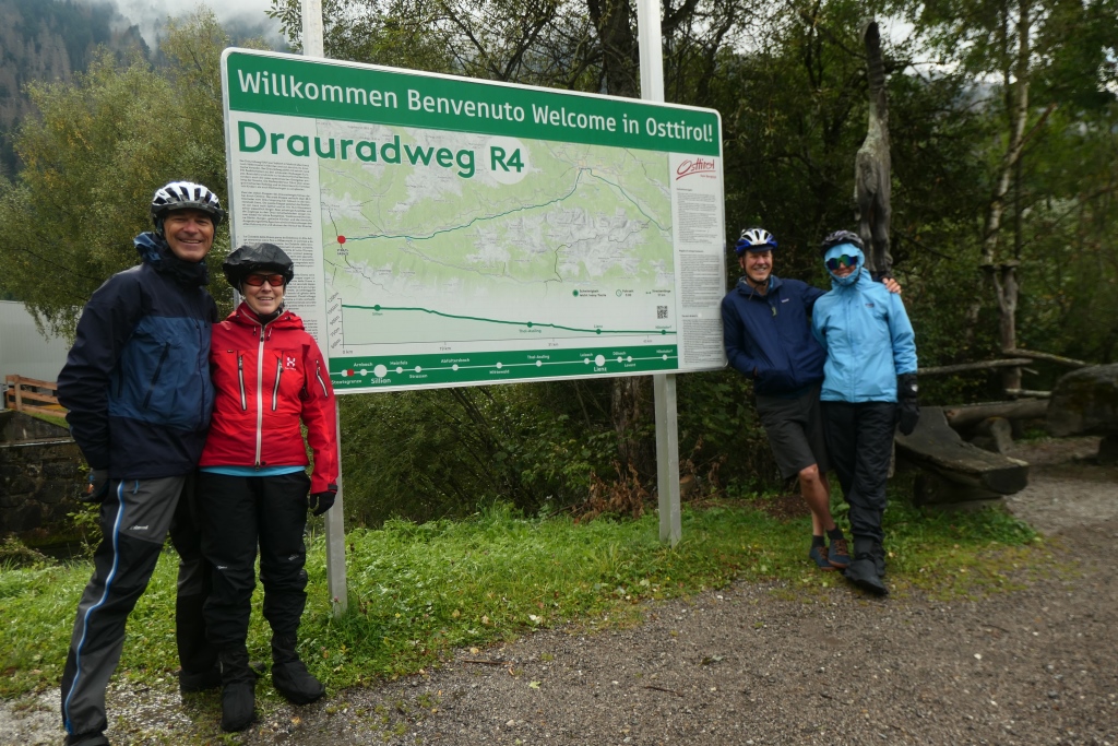 Am Drauradweg im Regen am Tag-1