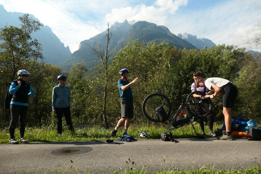 Kurzer Support-Stop für andere Radler