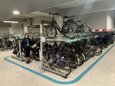 In der Fahrrad-Tiefgarage in Utrecht - voller Service kostenfrei!