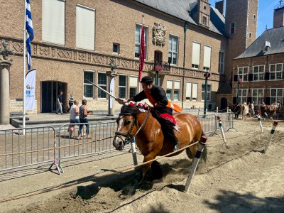 Ringreiter in vollem Galopp