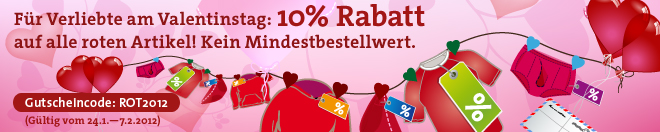 Valentinstags Aktion